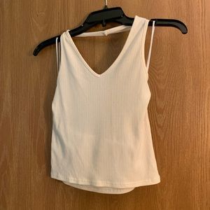 american eagle halter white shirt